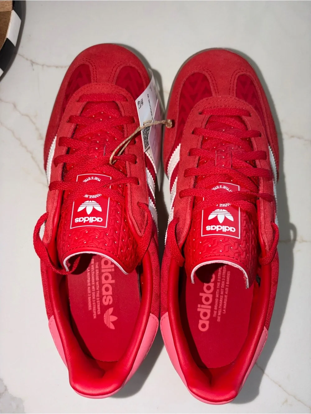 Adidas Gazelle Indoor shoes sneakers Better Scarlett red gum sole 7.5 NWT